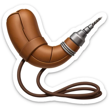 Whip being cracked sticker