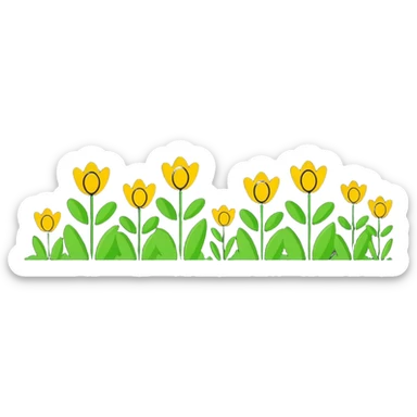 Spring sticker