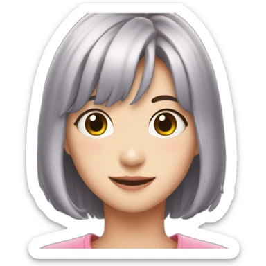 Momo de twice con estres sticker