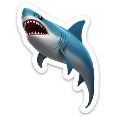 Tiburón con taje de spiderman  sticker