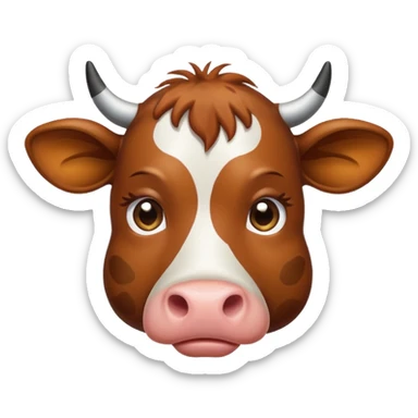 cow sad sticker
