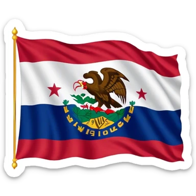 Illinois flag sticker