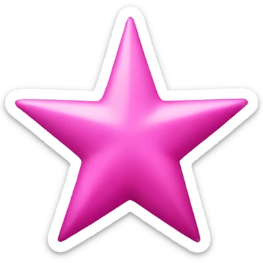 Pink star sticker