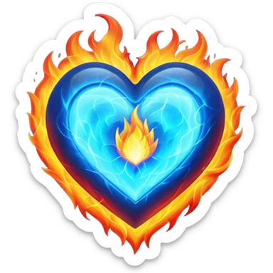 ❤️‍🔥💙 sticker