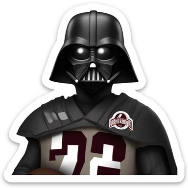 Darth Vader with a Johnny manziel Texas a&m jersey sticker