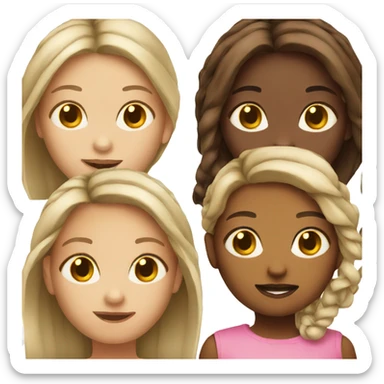 Girls emoji sticker