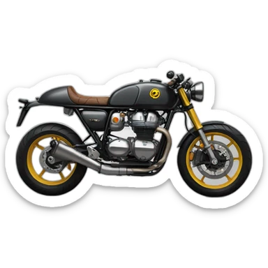 Motorcycle cafe racer sticker