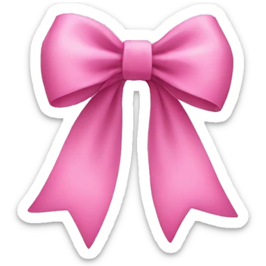 pink bow sticker