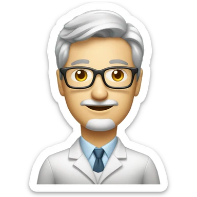 middle aged Information technology professional in Quantum industry sticker