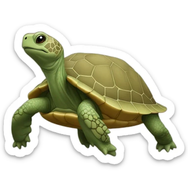 Tortue deguisee sticker