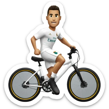 Cr7 bycicle kick sticker