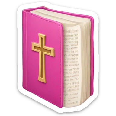 Pink bible sticker