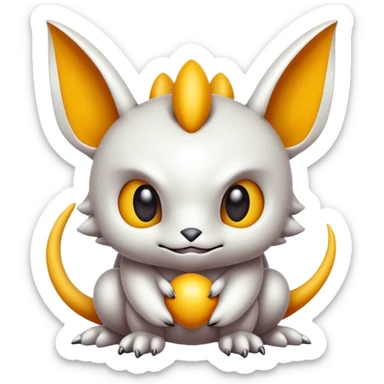 Cute cool complex detailed aesthetic-scenery-Fakémon-creature sticker