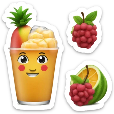 Fresh fruit raspado  sticker
