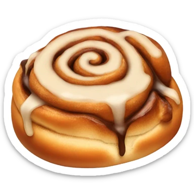 Warm, sticky cinnamon bun sticker