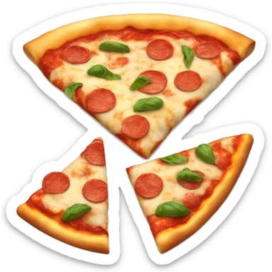 A delicious pizza emoji sticker