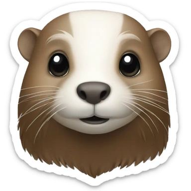 White winged beaver sticker