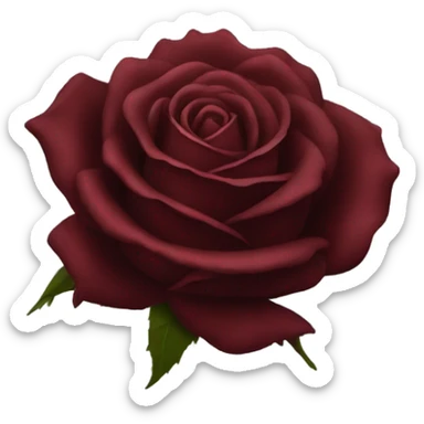 Dark red rose sticker
