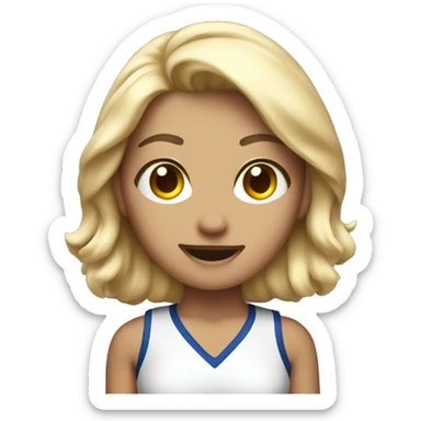 Cheer leader sticker