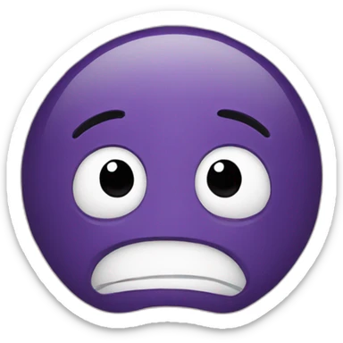 An emoji that is sad but laughing  sticker