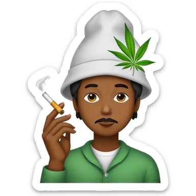 Smoking weed  sticker