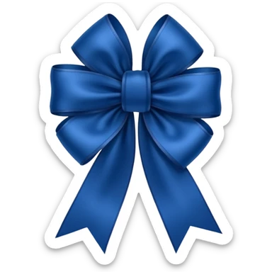 Laço azul escuro sticker