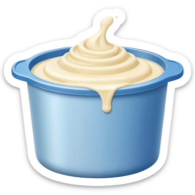 plastic tub creams sticker