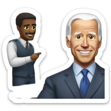 Joe biden tell black men to get back to work sticker