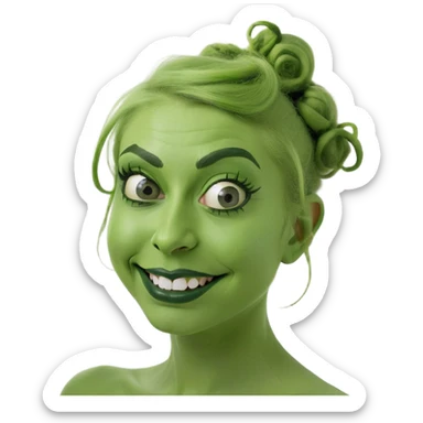 Funny girl sticker