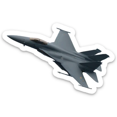 Fighter jet over New Orleans sticker