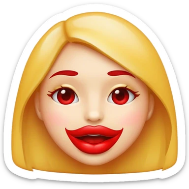 Emoji doing 🫦  sticker