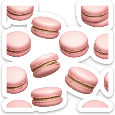 two light pink macarons sticker