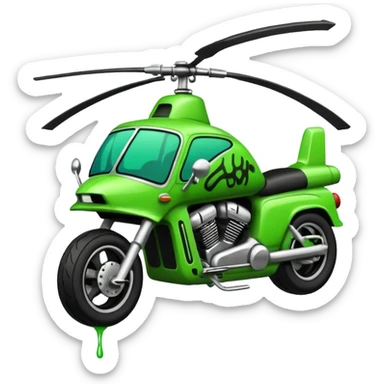 the word Chopper in green graffiti font sticker