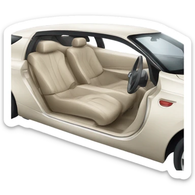 Car with tasteful chamber sticker