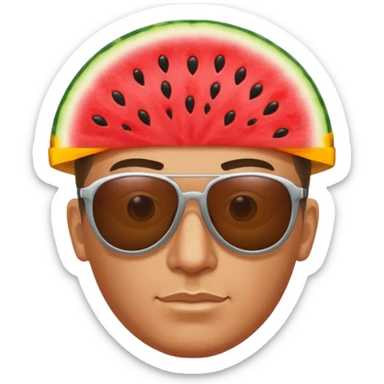 Give this emoji 🕺a watermelon head sticker