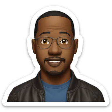 martin lawrence hyperrealistic sticker