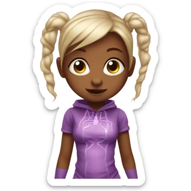 Baby spider girl sticker