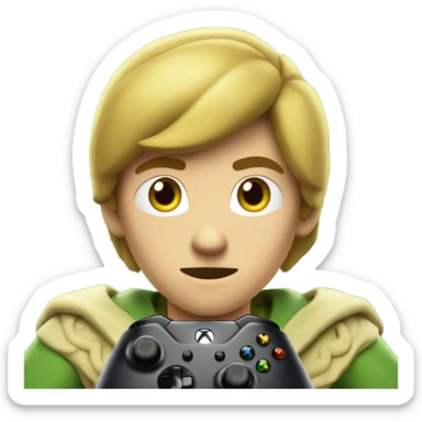 Link playing Xbox sticker