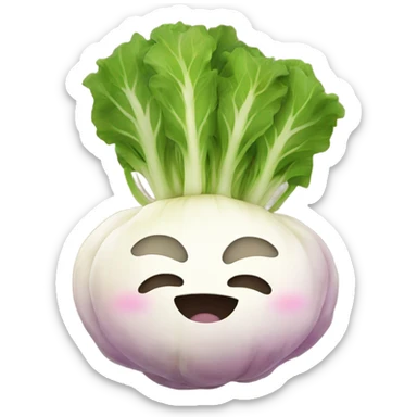 Sleeping turnip sticker