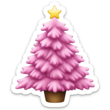 Pink Christmas Tree sticker