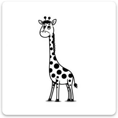 Giraffe sticker