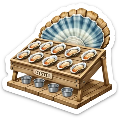 oyster stand sticker