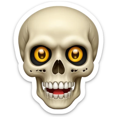 Mélange, c’est deux  emojis 😮💀 sticker