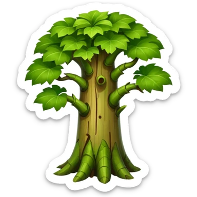 Giant stem plant big like a trunk sticker