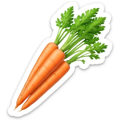 Green carrot sticker