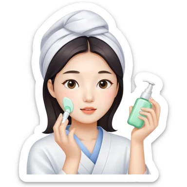 skin care Kit Rituals korean girl sticker