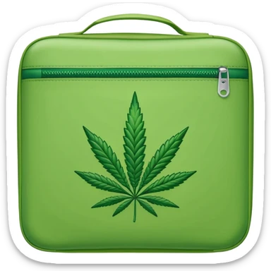 cannabis weed pack zip sticker