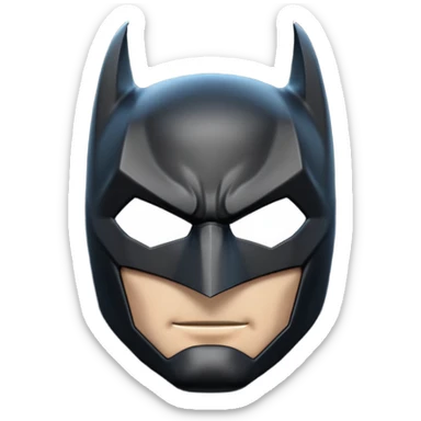 Make a emoji of batman logo pro level  sticker