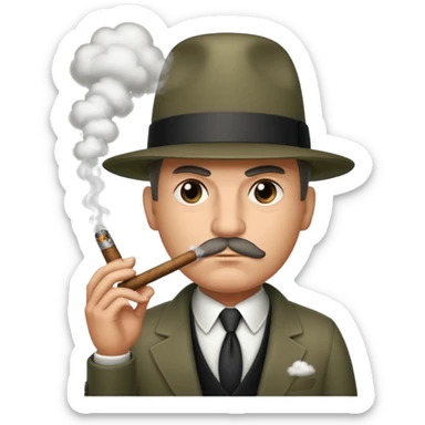mafia boss cigar sticker
