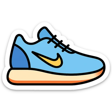 blue Nike shoes sticker